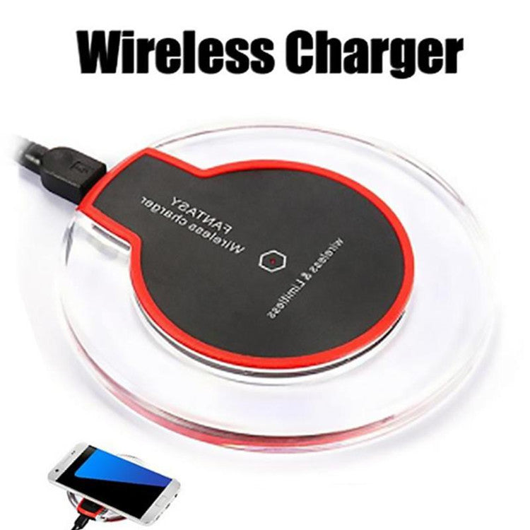 Crystal Wireless Fast Charger with QC3.0