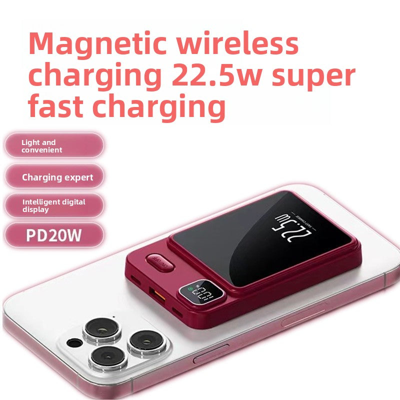 10000mAh Magnetic Wireless Power Bank with 22.5W Fast Charging