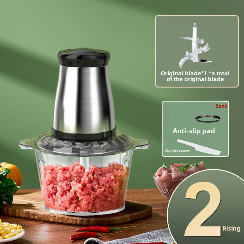 Small household stainless steel meat grinder