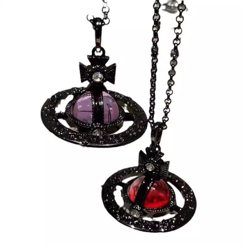 Carved Orb Titanium Steel Necklace