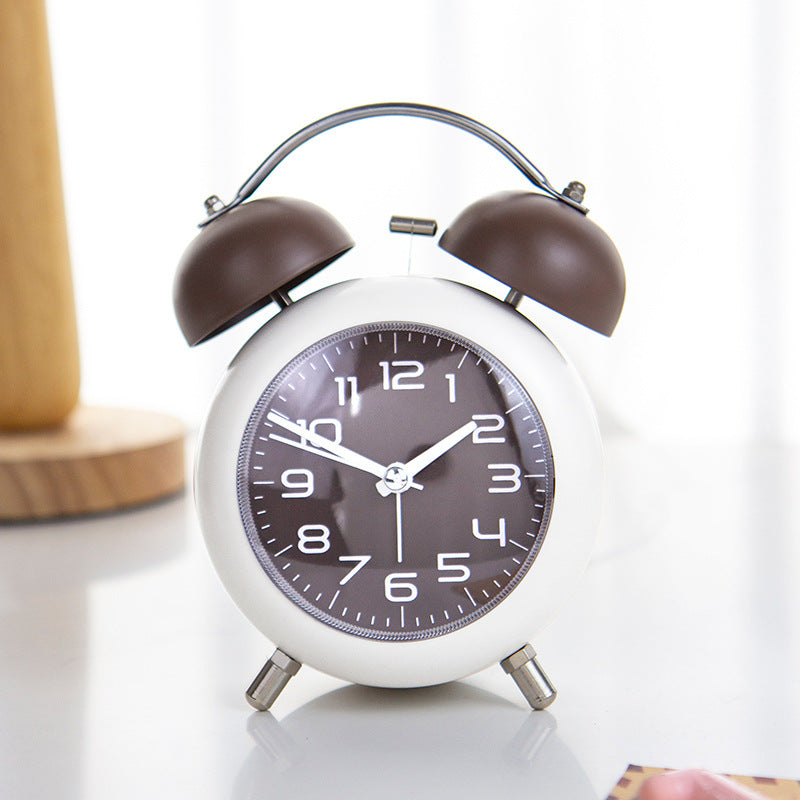 Mechanical metal bell alarm clock