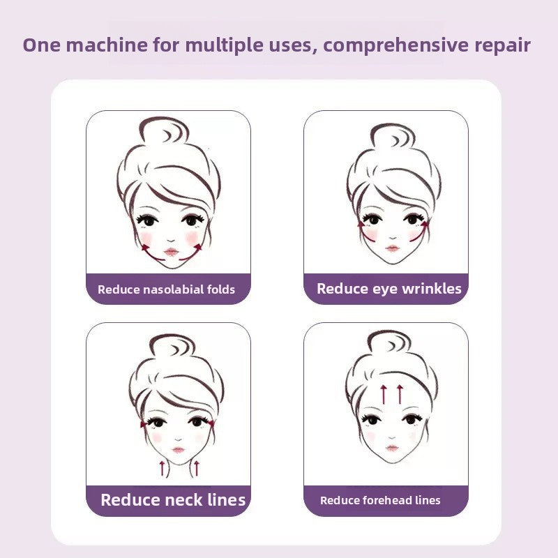 Handheld Neck Massager with Microcurrent and Color Light Therapy