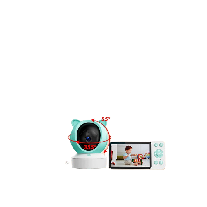 Graffiti WiFi Wireless Remote Video Baby Monitor with Screen Mobile Tracking Cry Alarm Baby Monitor