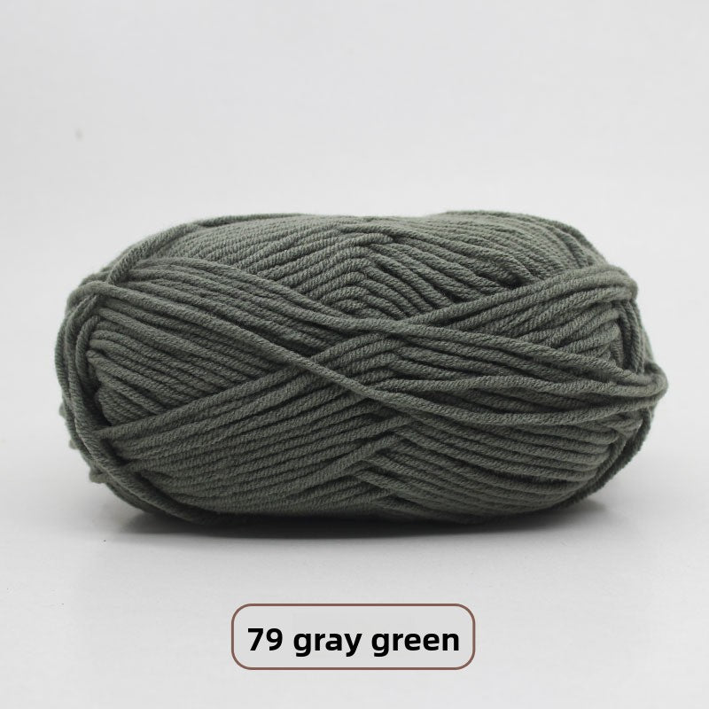 Five-Strand Milk Cotton Yarn for Knitting and DIY Crafts