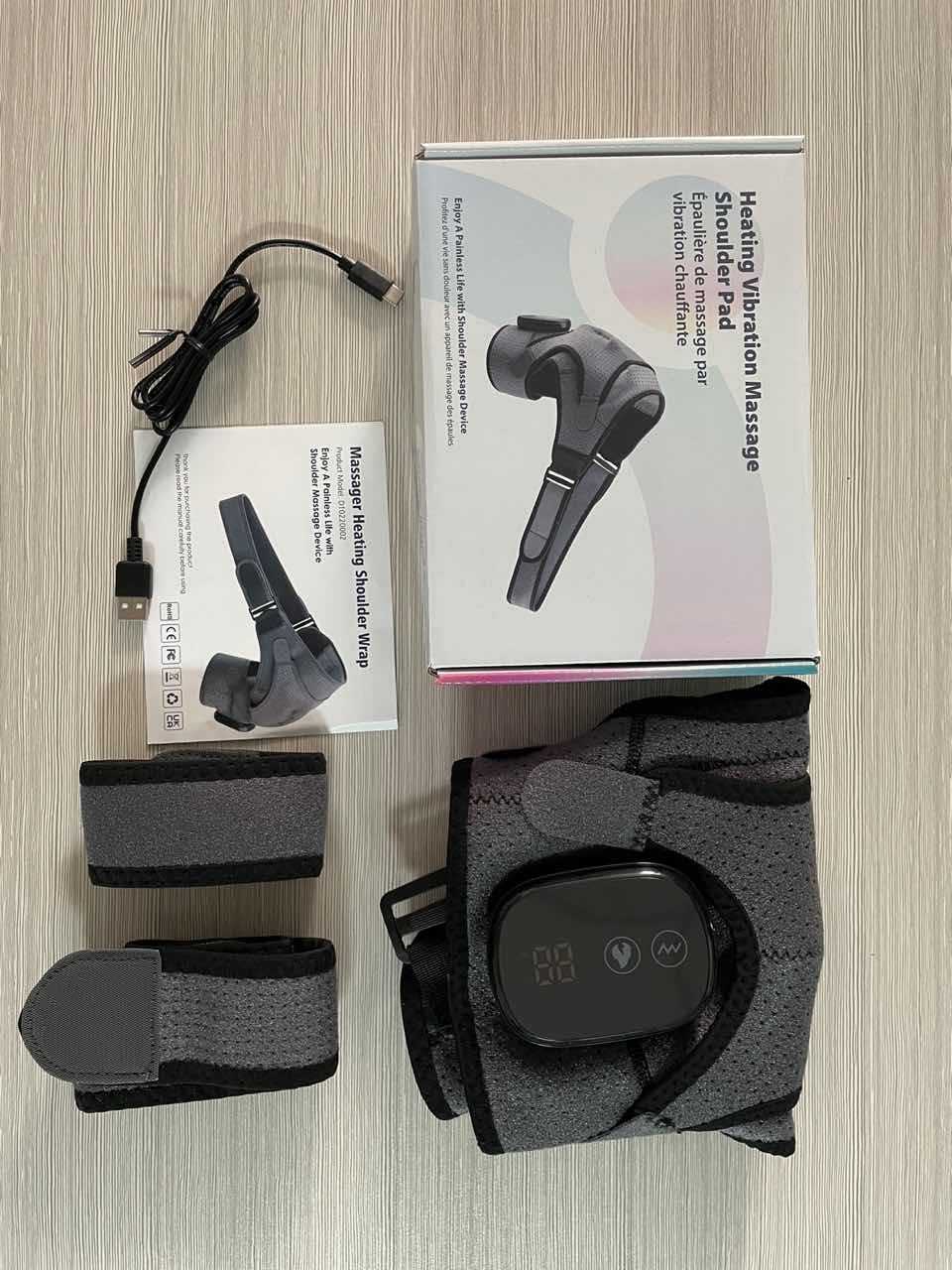 Electric heating massage shoulder support