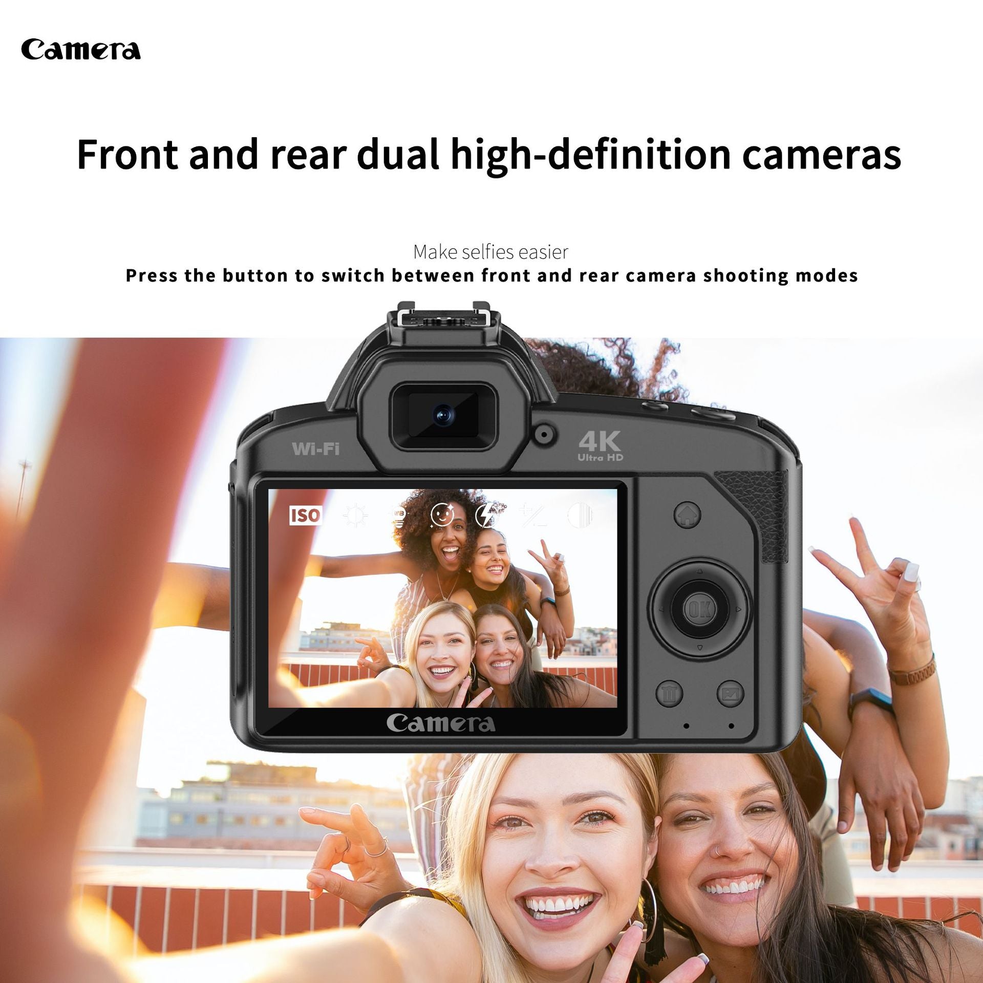 Camera 4K Dual Lens Night Vision