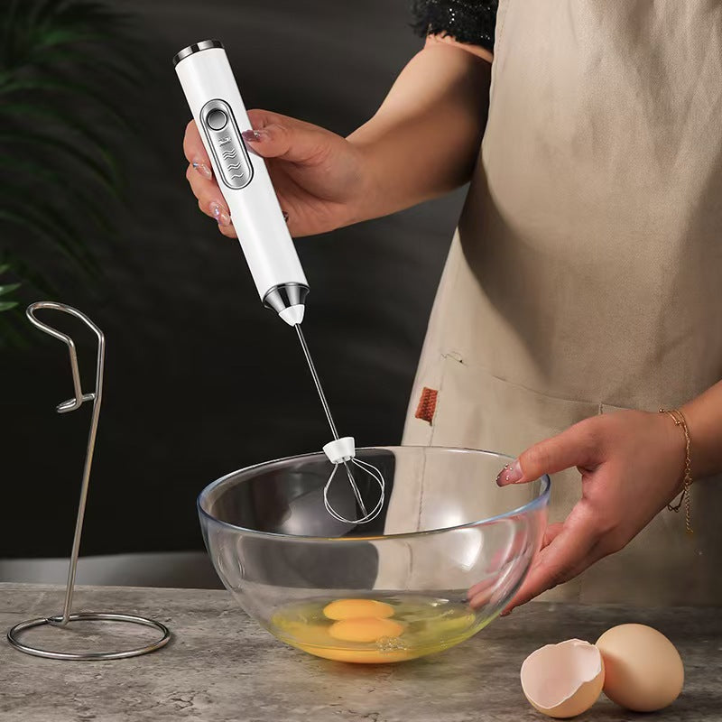 Electric Milk Frother Handheld Whisk for Coffee