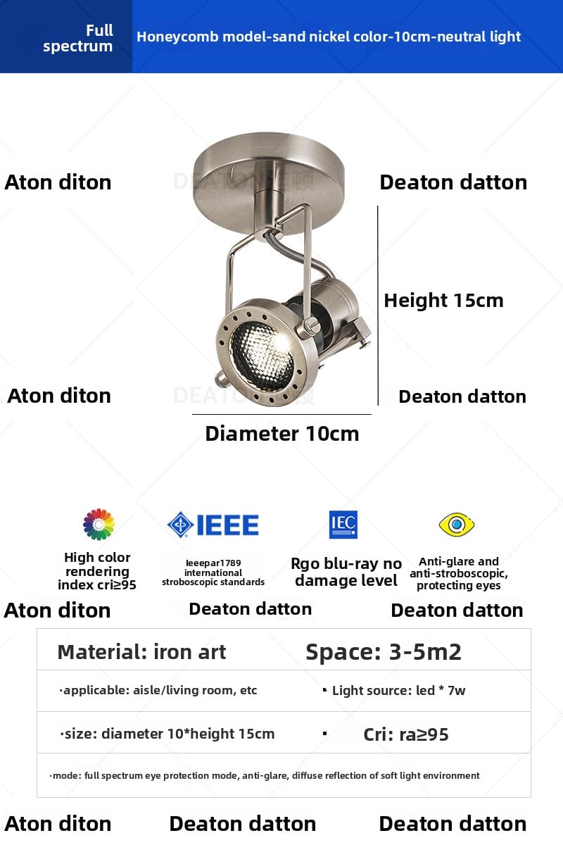 Ceiling-mounted spotlights