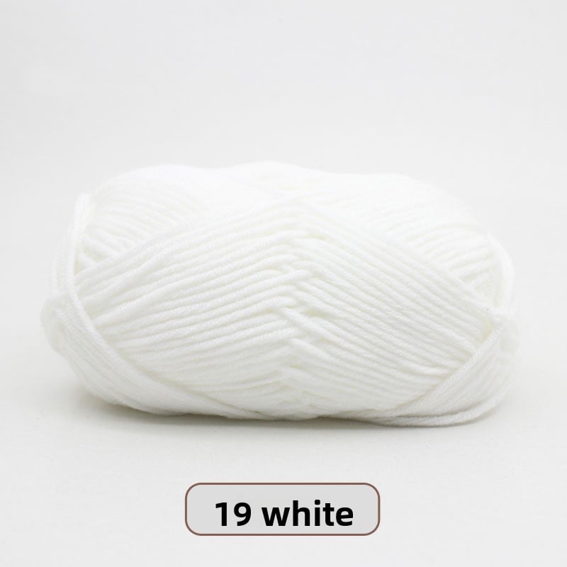 Five-Strand Milk Cotton Yarn for Knitting and DIY Crafts