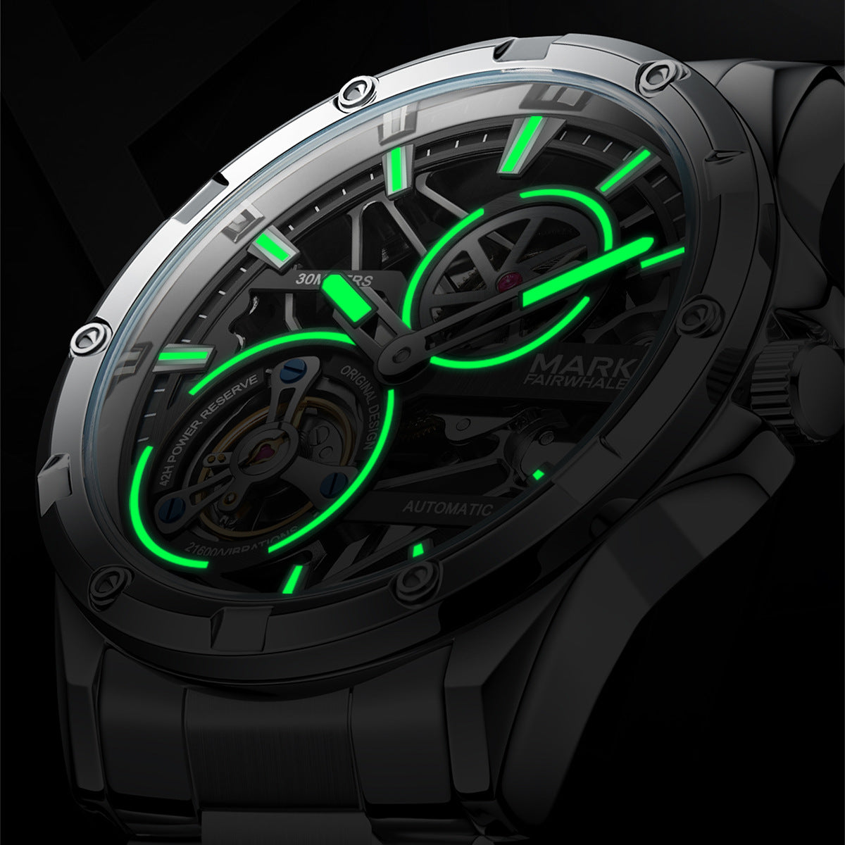 Mark Fairwhale Skeleton Mechanical Watch