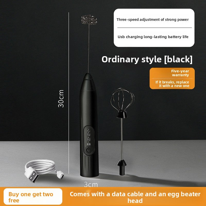 Coffee frother electric household rechargeable