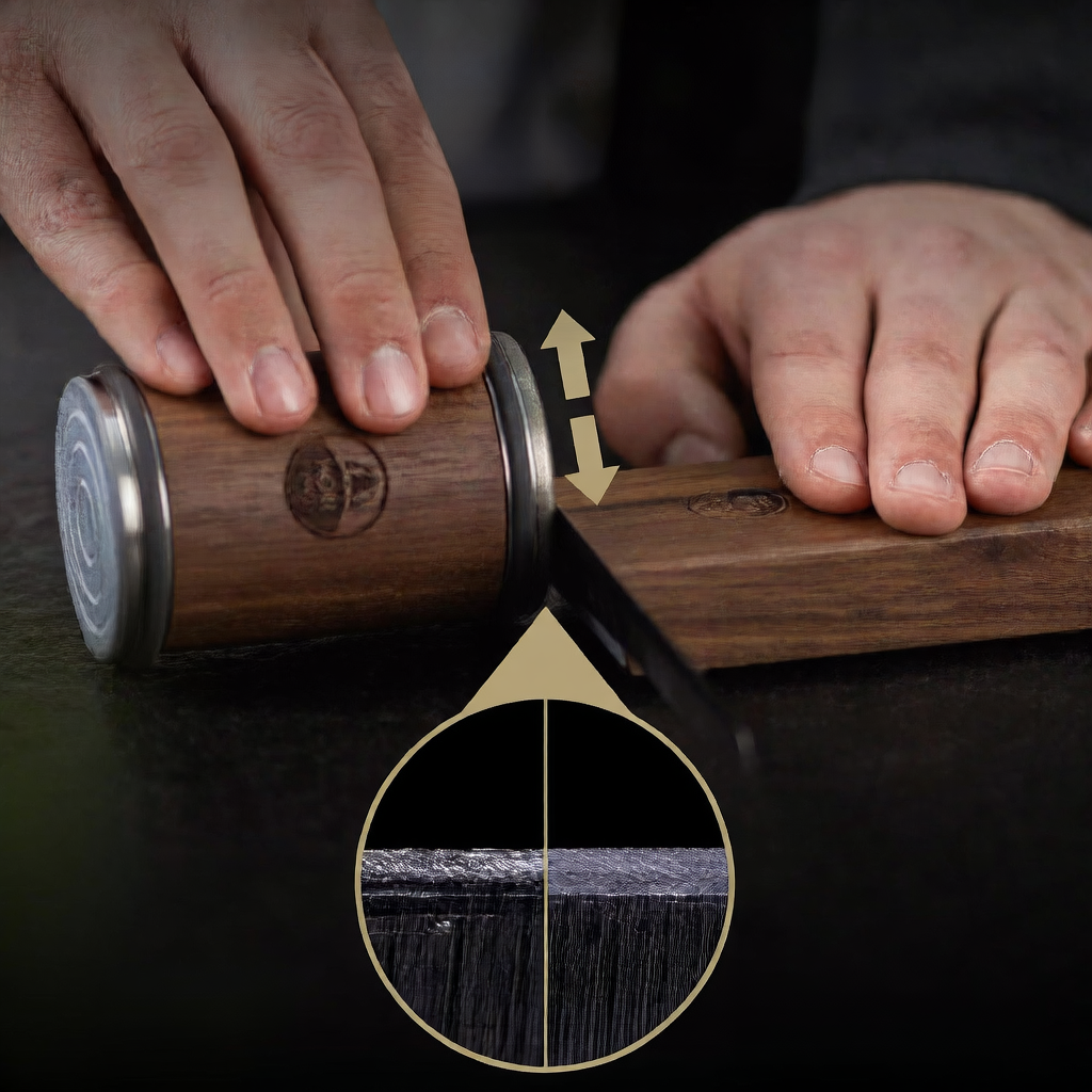 Rolling Knife Sharpener ? Multi-Functional Cylindrical Sharpener for Kitchen Knives