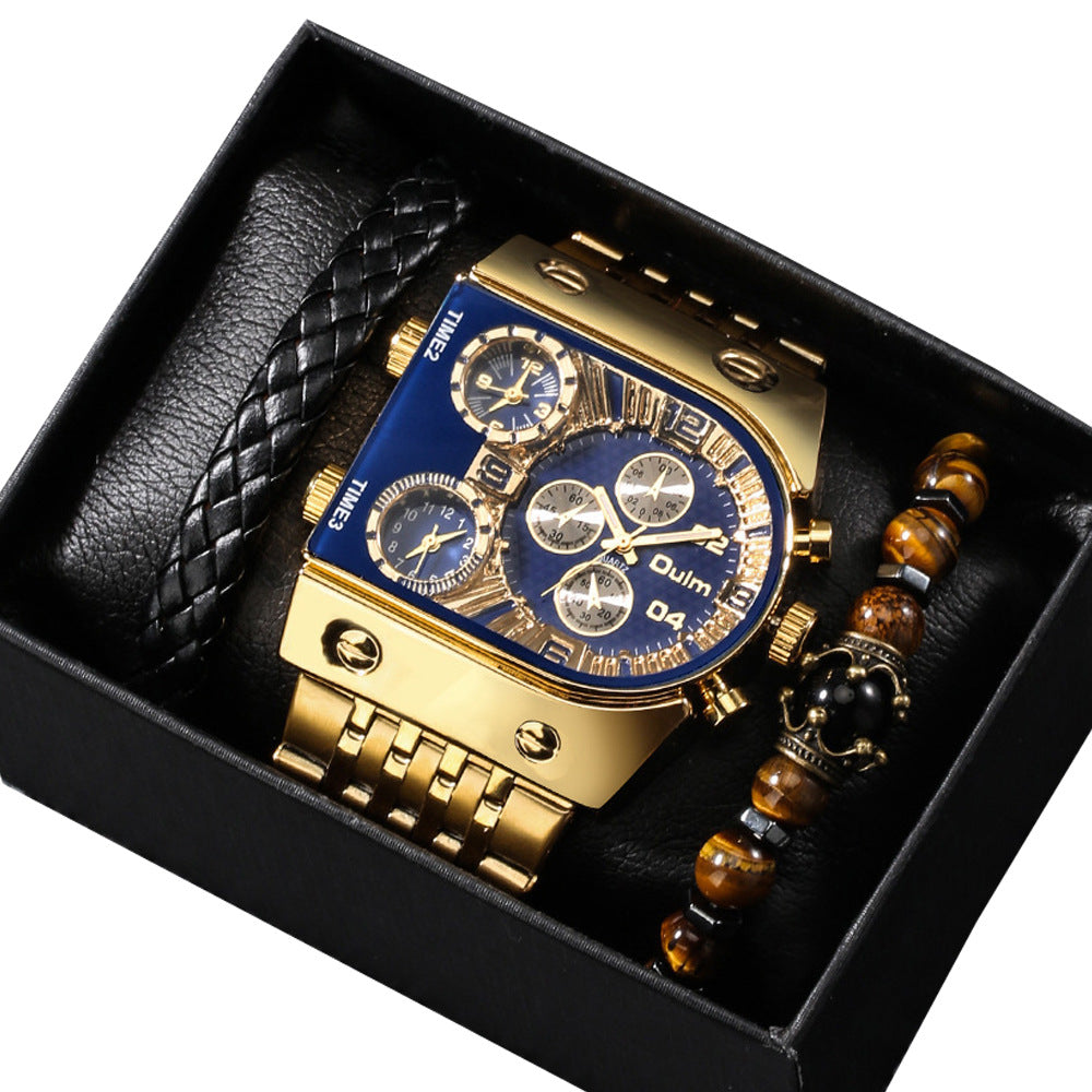 Eurum Multi-Time Zone Luminous Men's Quartz Watch