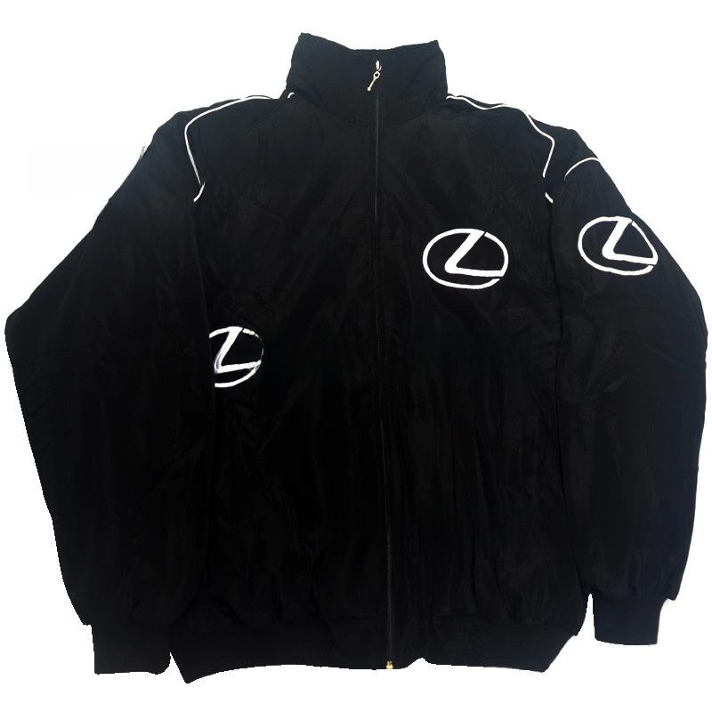 Embroidered racing jacket