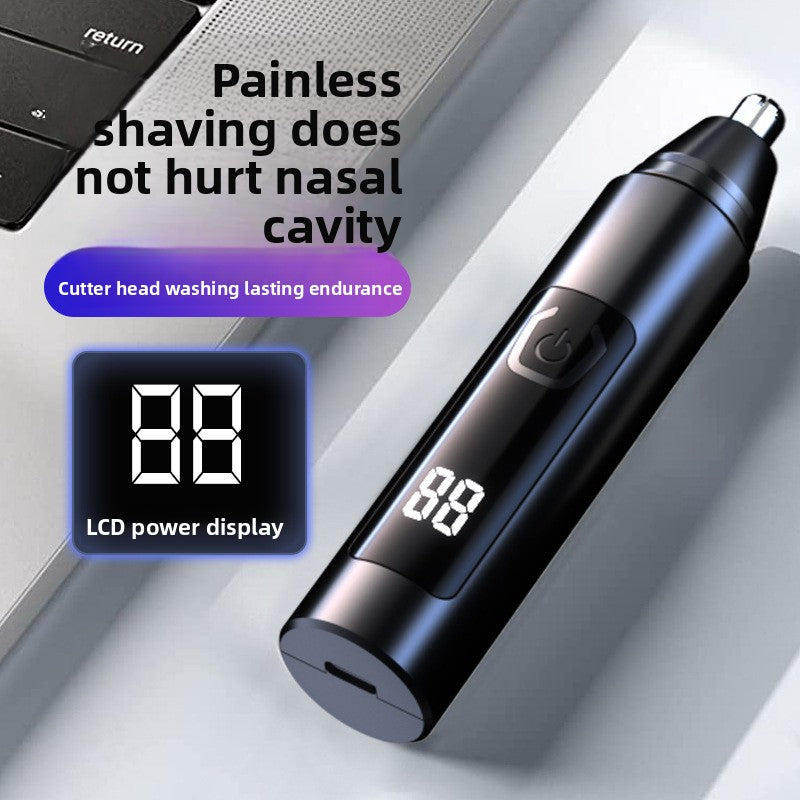 Rechargeable Electric Nose Hair Trimmer with Washable Head