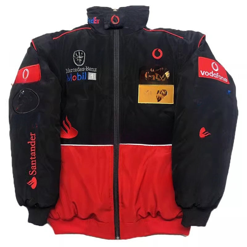 Embroidered racing jacket