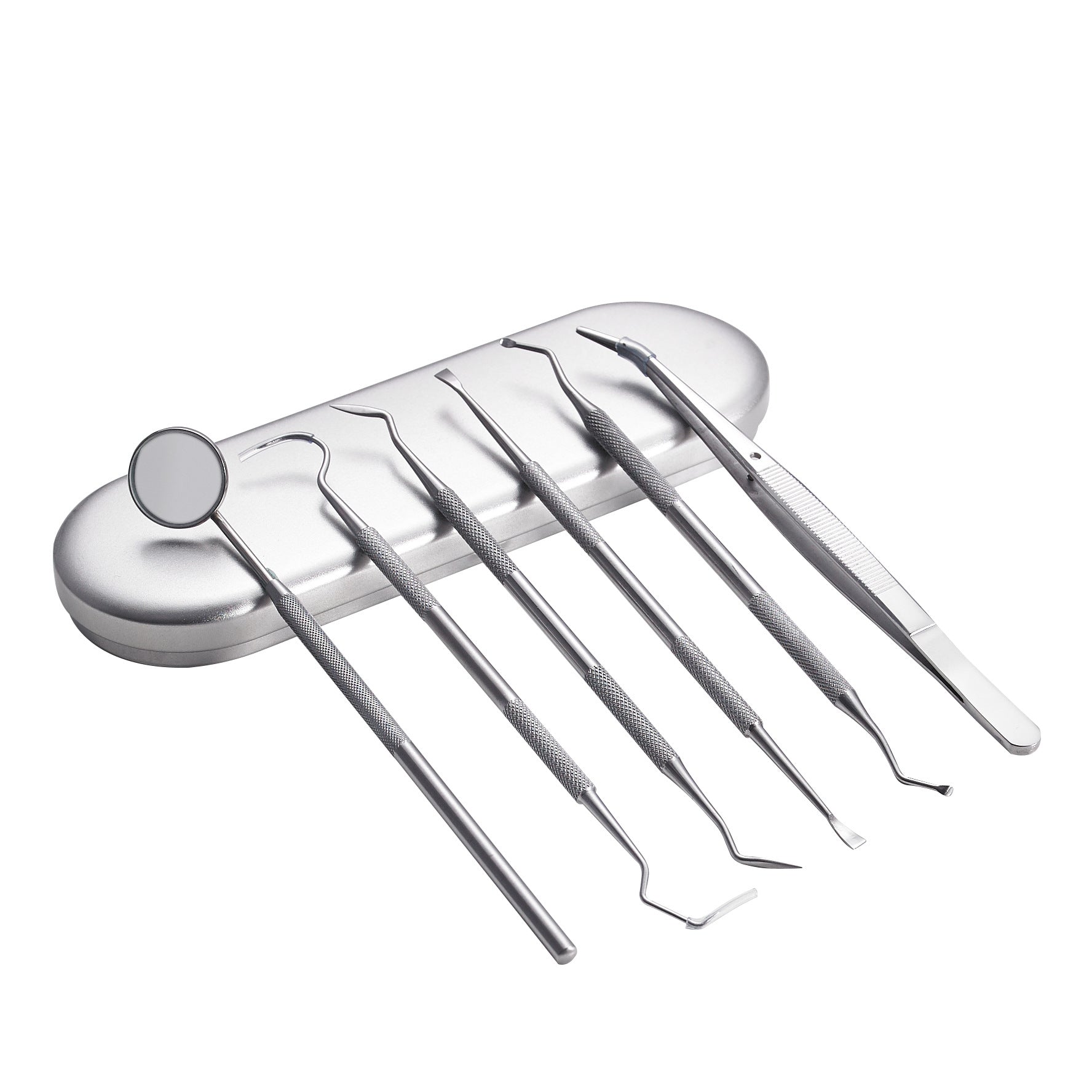 Stainless Steel Dental Tool Set with Tongue Scraper