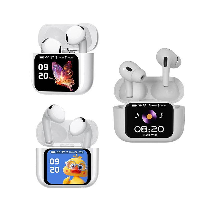 Full-color screen noise-reduced in-ear Bluetooth headphones