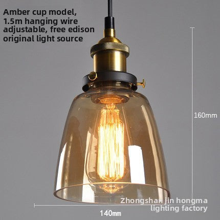 Creative retro glass chandelier