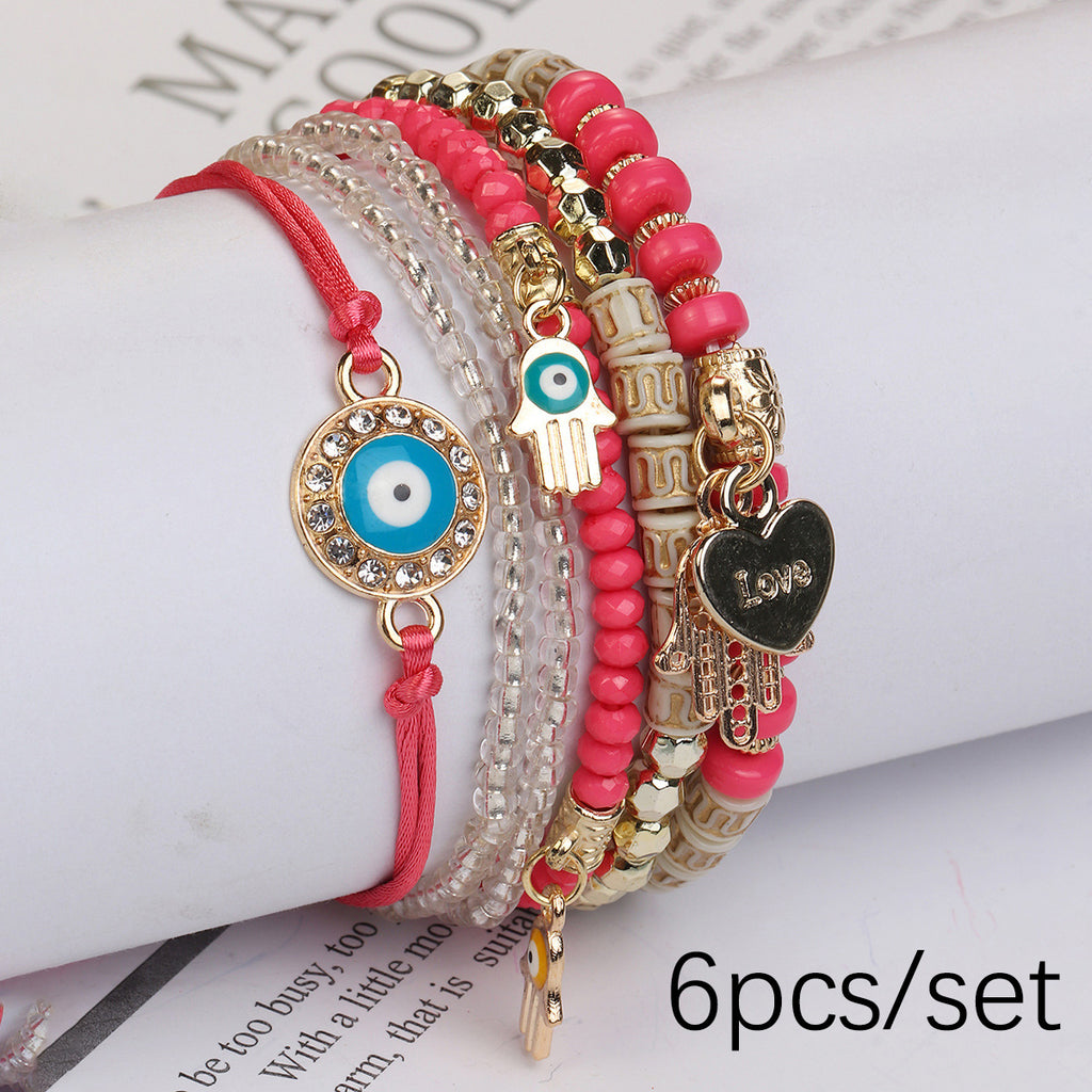 Adjustable woven rope bracelet