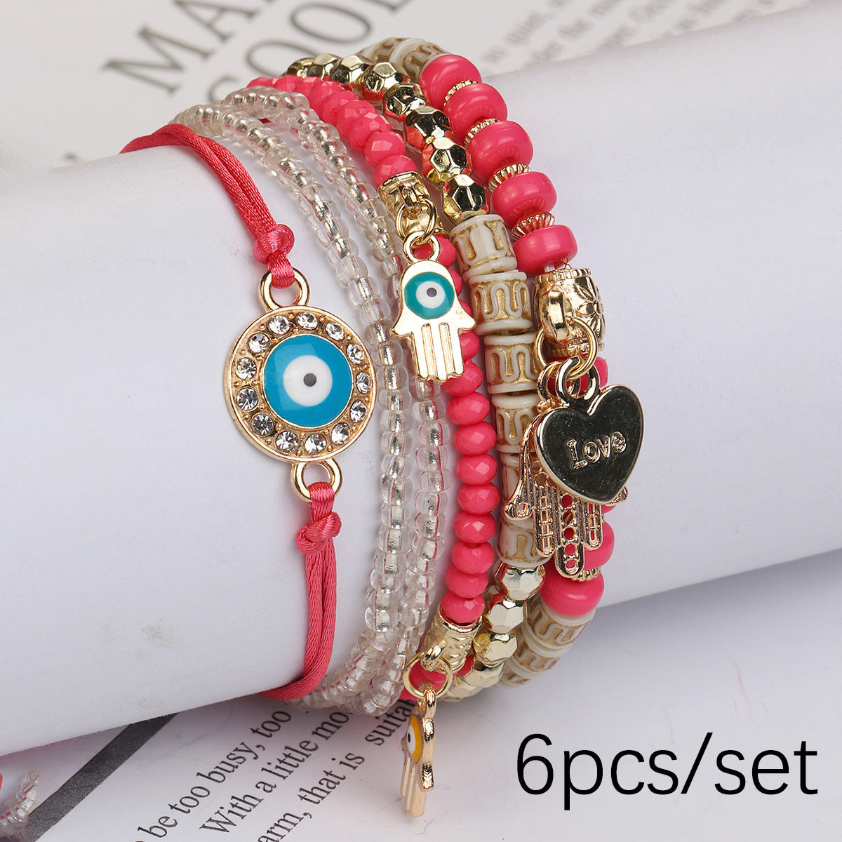 Adjustable woven rope bracelet