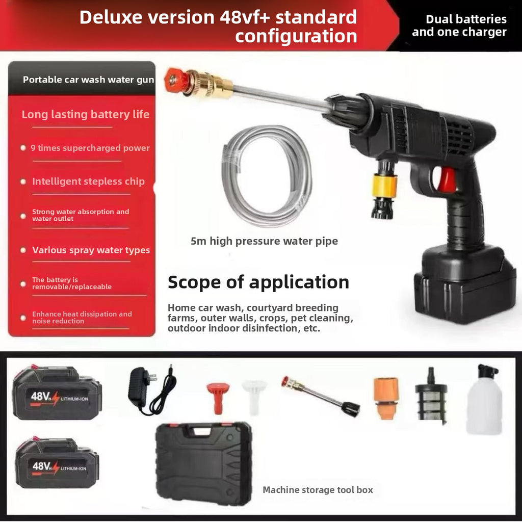 Wireless car washing machine high-pressure water gun