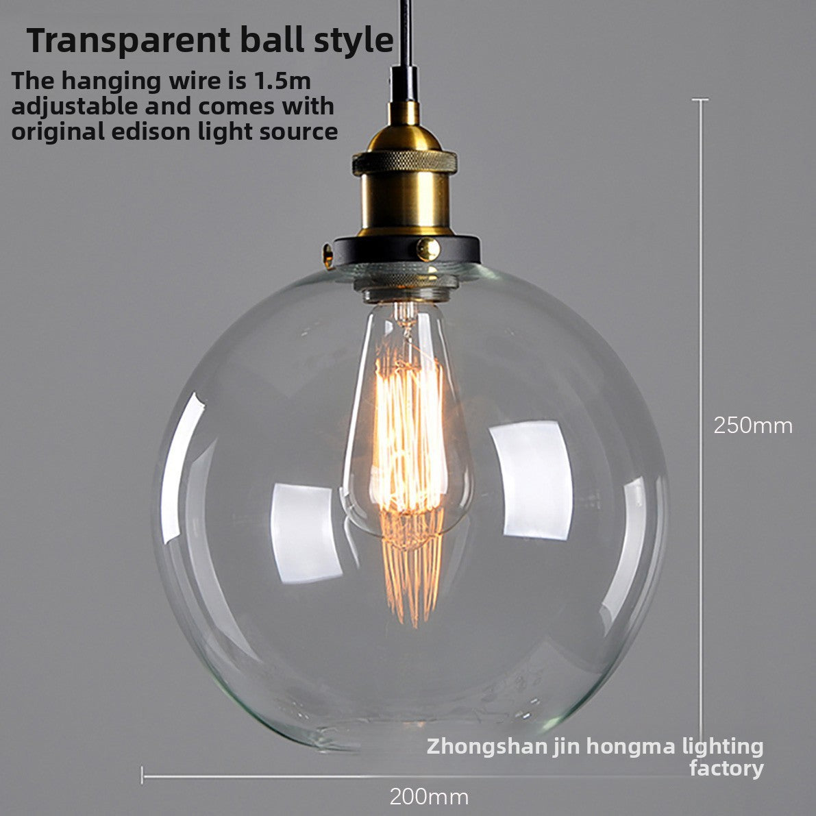 Creative retro glass chandelier