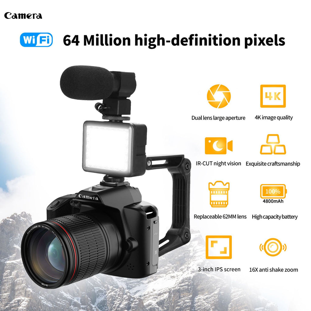 Camera 4K Dual Lens Night Vision