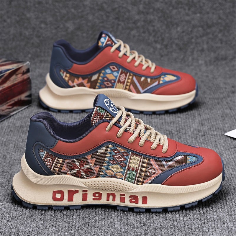 Leather men's casual durable slip-on shoes