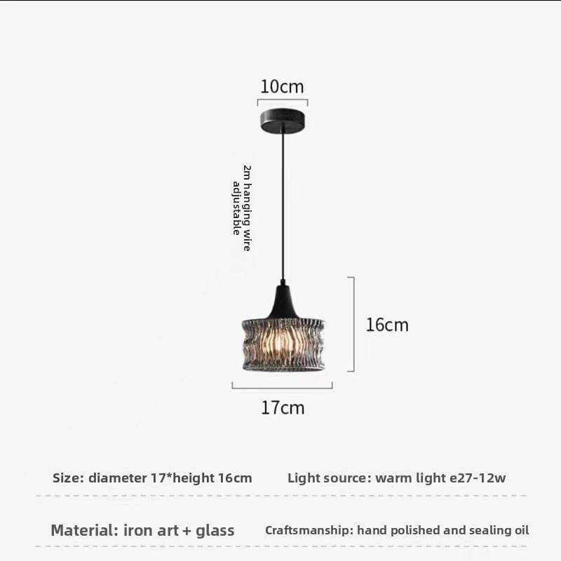 Modern and simple glass chandelier