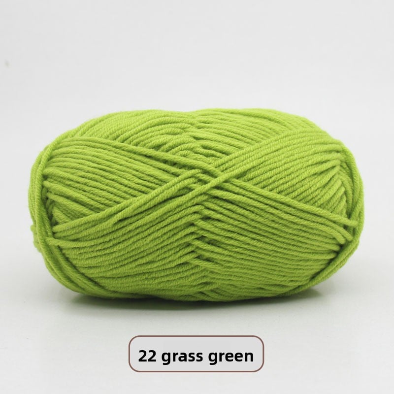 Five-Strand Milk Cotton Yarn for Knitting and DIY Crafts