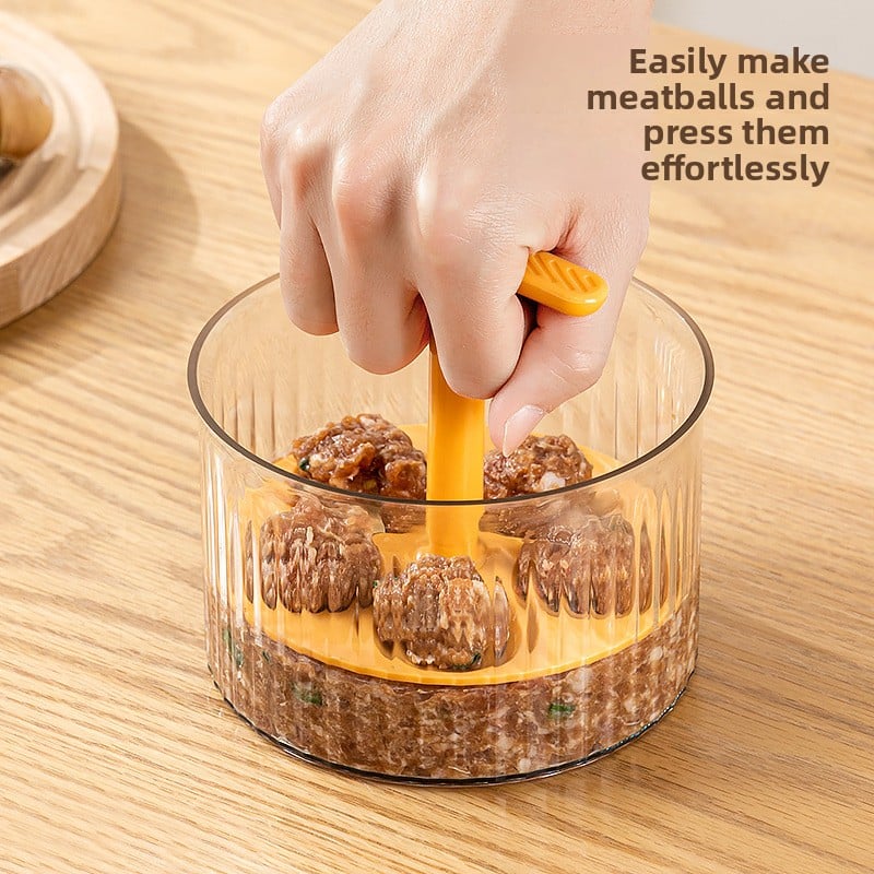 Household hand-squeezed meatball maker