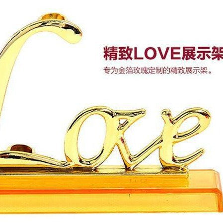 gold foil rose