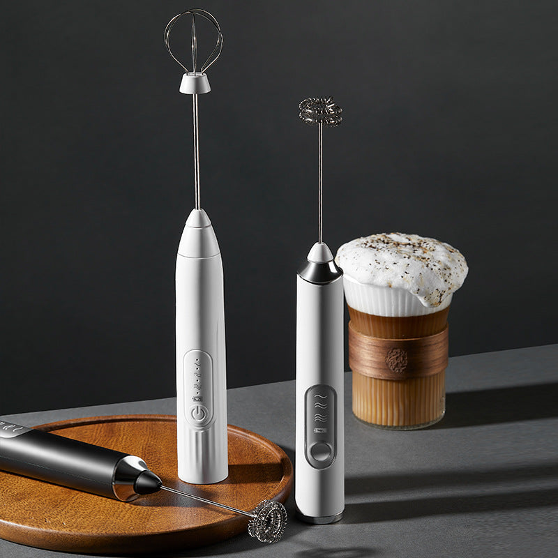 Coffee frother electric household rechargeable