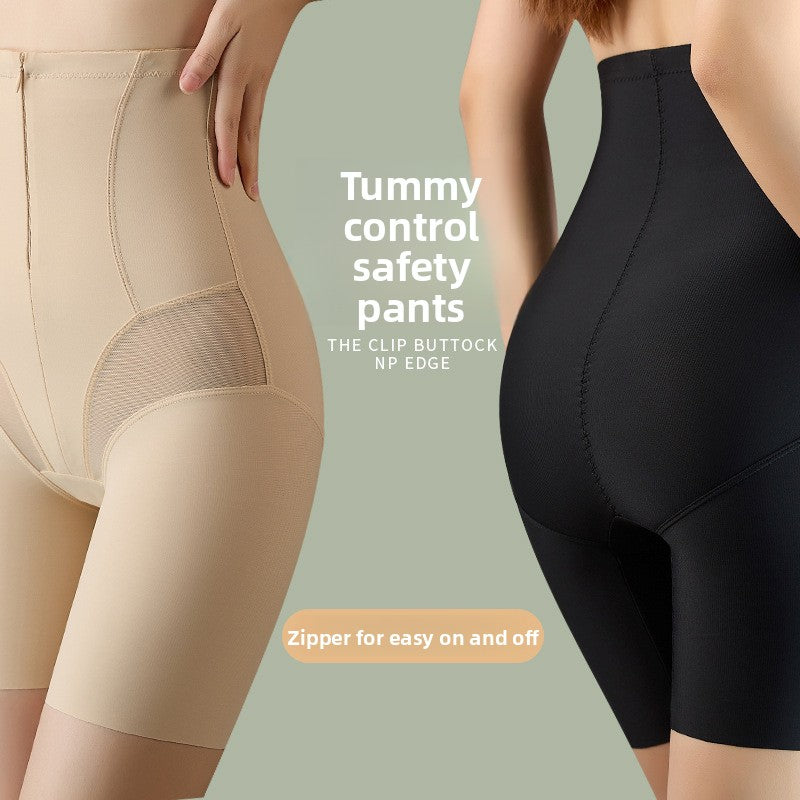 High Waist Shaping Pants with Zipper