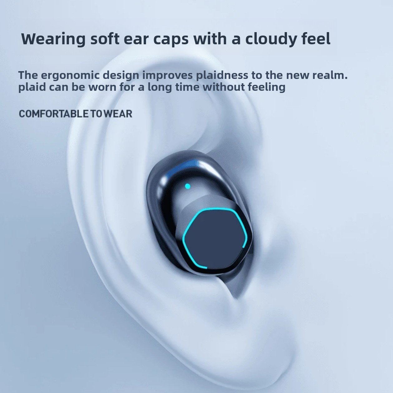 Bluetooth headphones with wireless noise cancellation and high sound quality