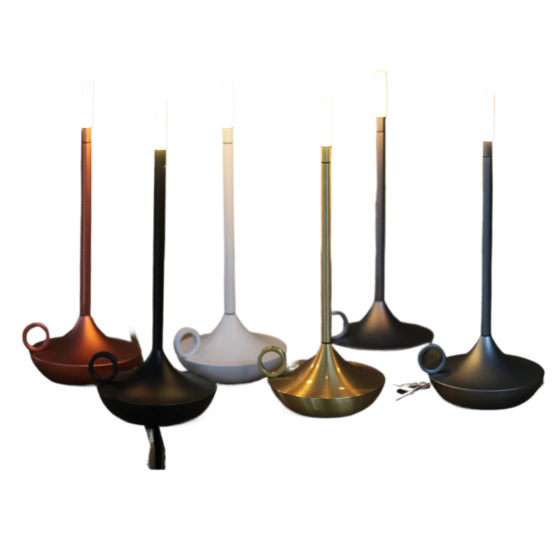 Aluminum Oxide Candle Light Rechargeable Table Lamp