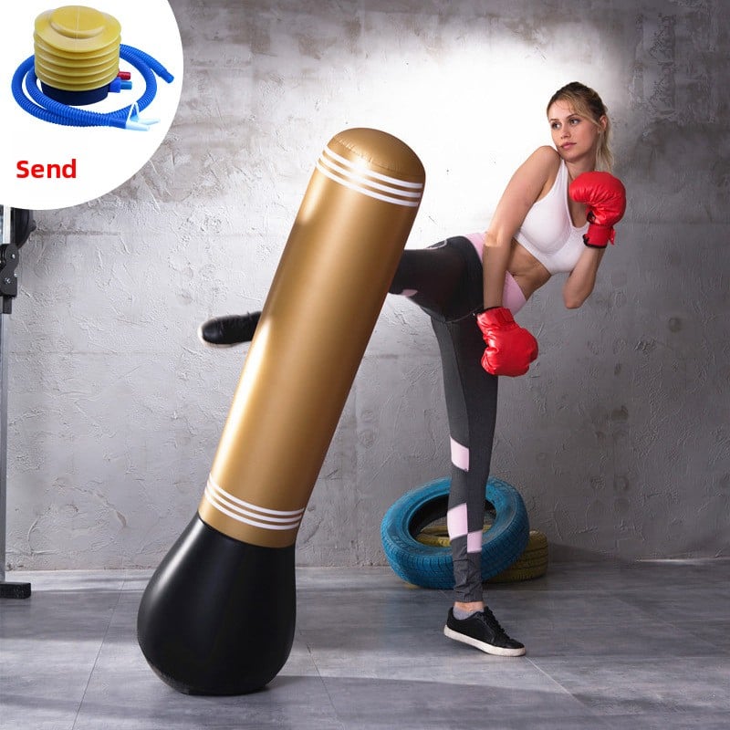 Inflatable fitness boxing column untoppleable figure