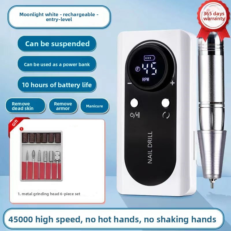 Nail polish grinding machine