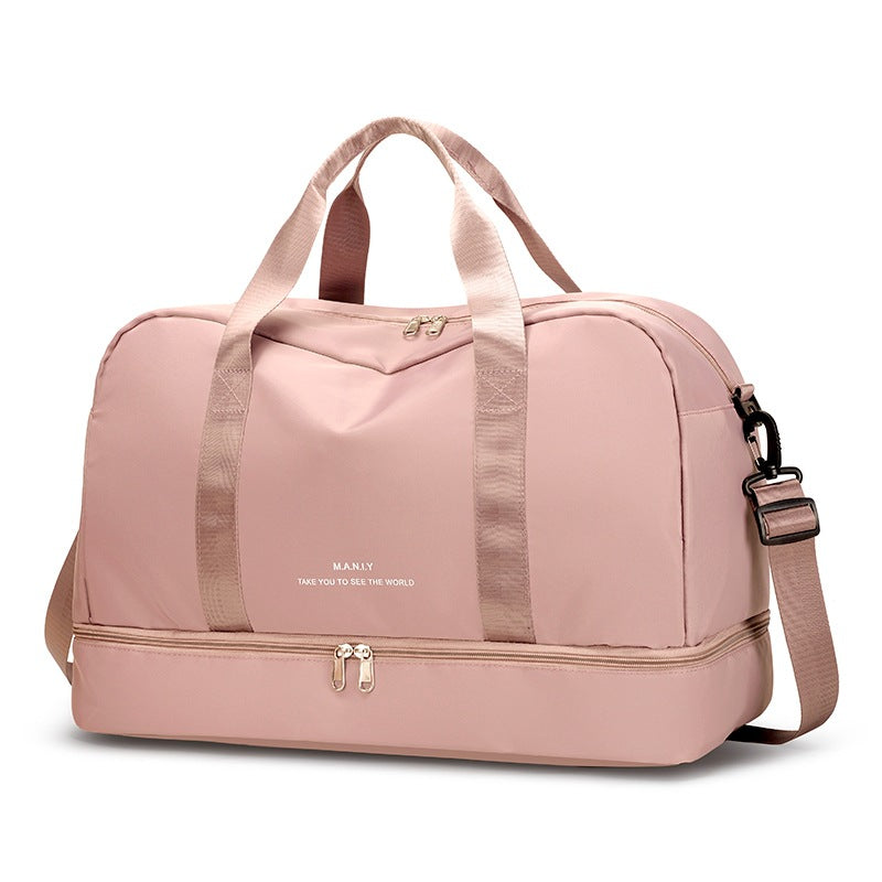 Large Waterproof Travel Tote ? Unisex Carry-On Bag for Short Trips