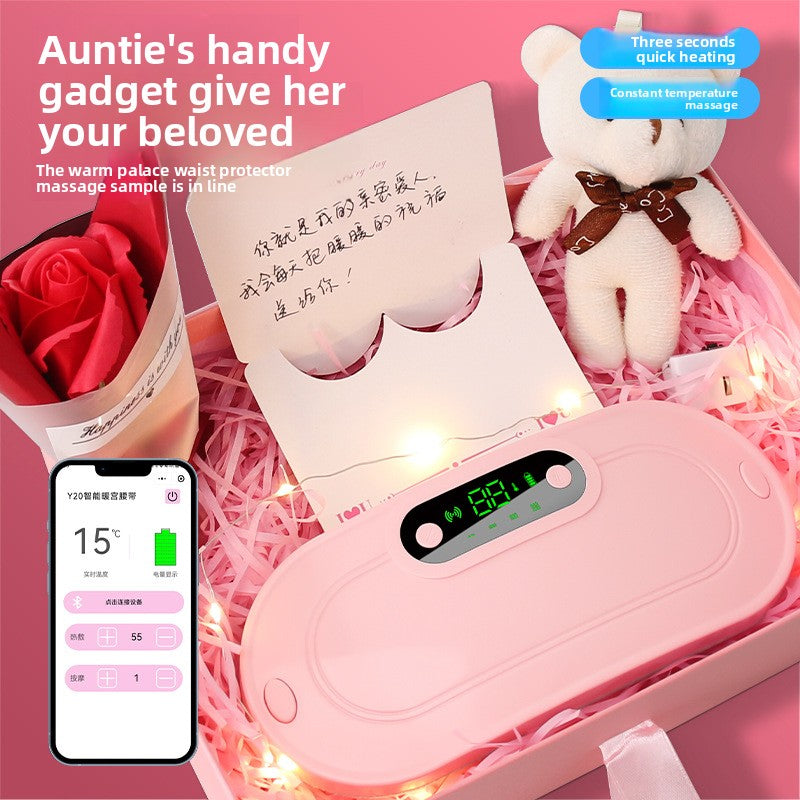 Massage warm uterus with vibration hot compress Abdominal massage device