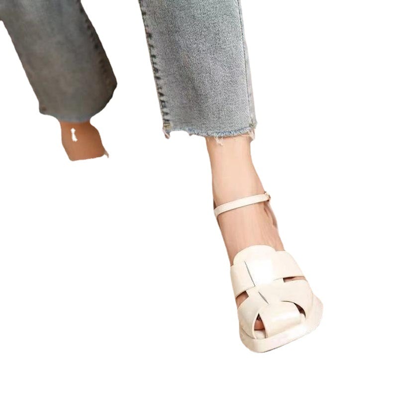 Sandals, cage shoes, Roman single shoes, hollowed-out fashionable stilettos
