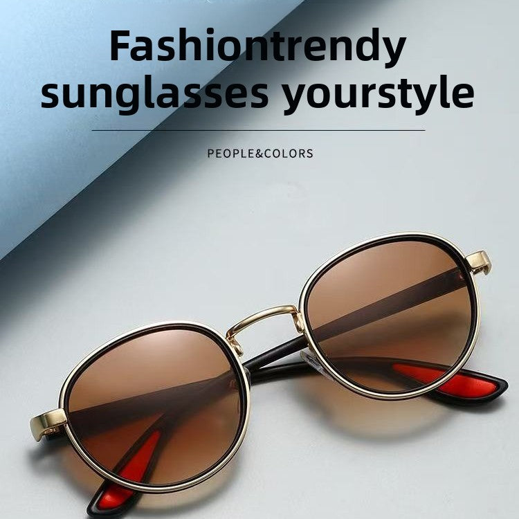 Steampunk Style Metal Frame Sunglasses