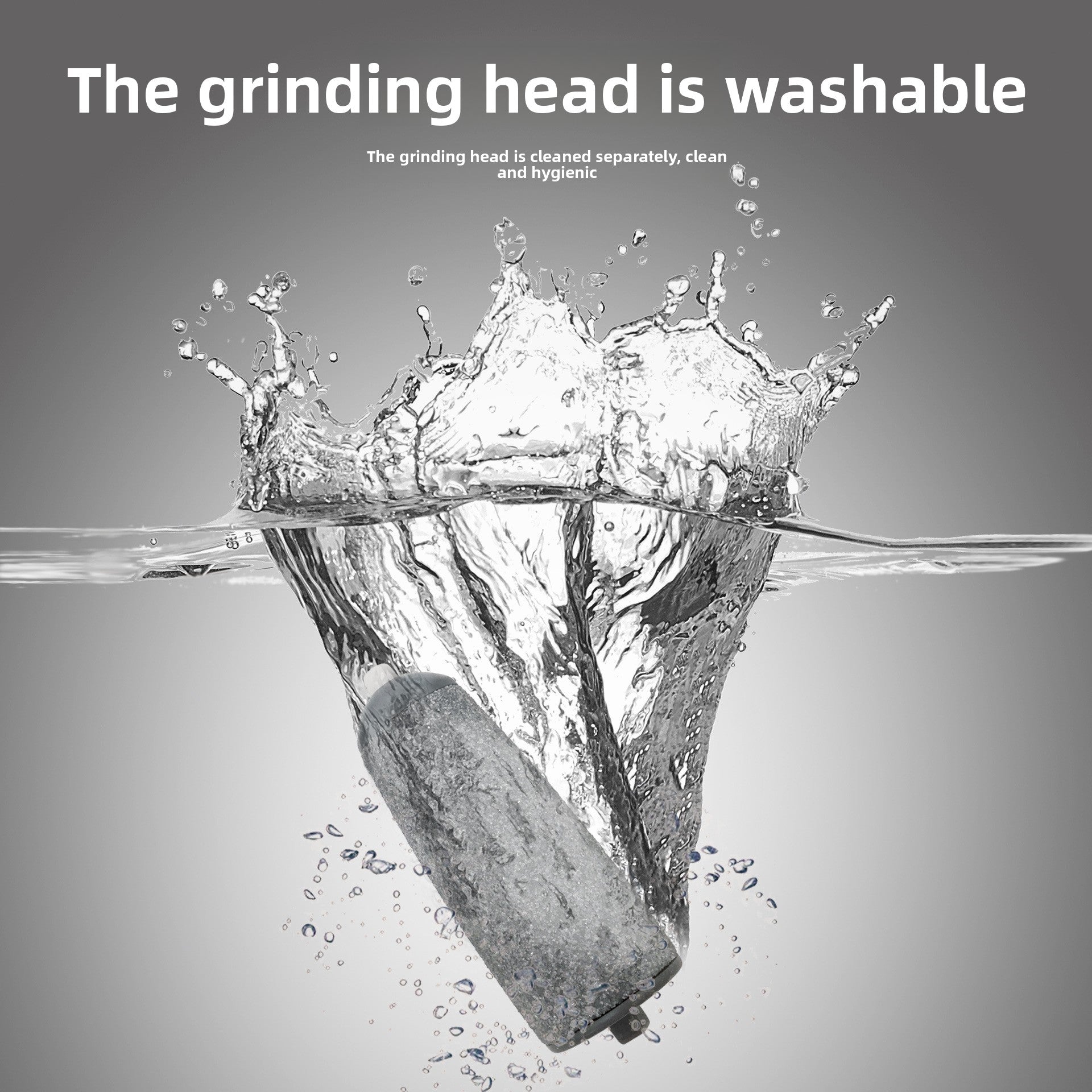 Electric foot grinder with grinding head