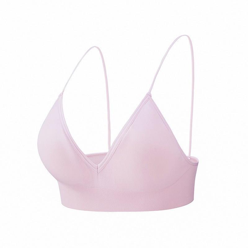Women's Deep V Triangle Cup Wirefree Bra.