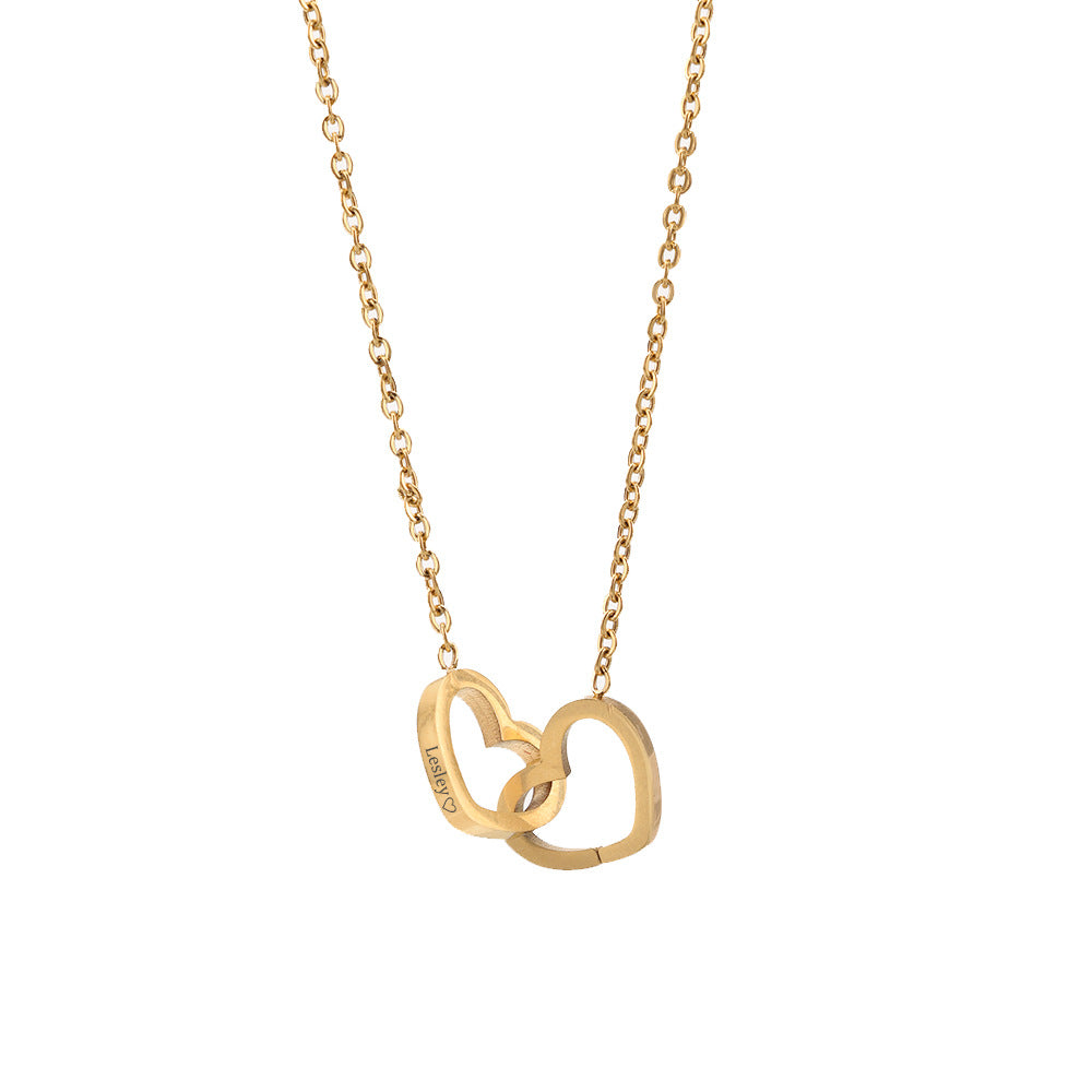 A heart-engraved necklace