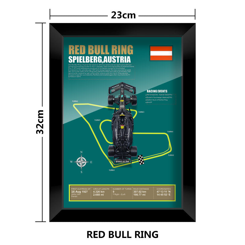 F1 Mercedes-Benz W14 Hamilton Track Scene Racing Model Study Club Decoration Hanging Painting