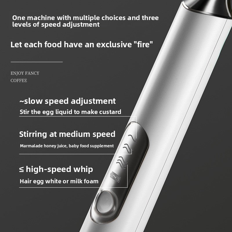 Coffee frother electric household rechargeable