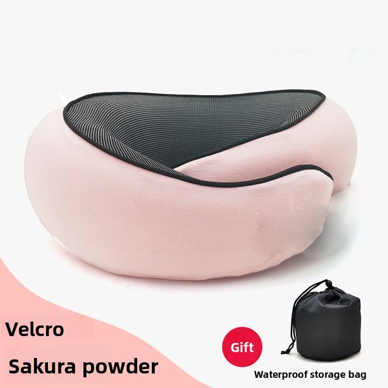 A U-shaped neck guard pillow that can be stored