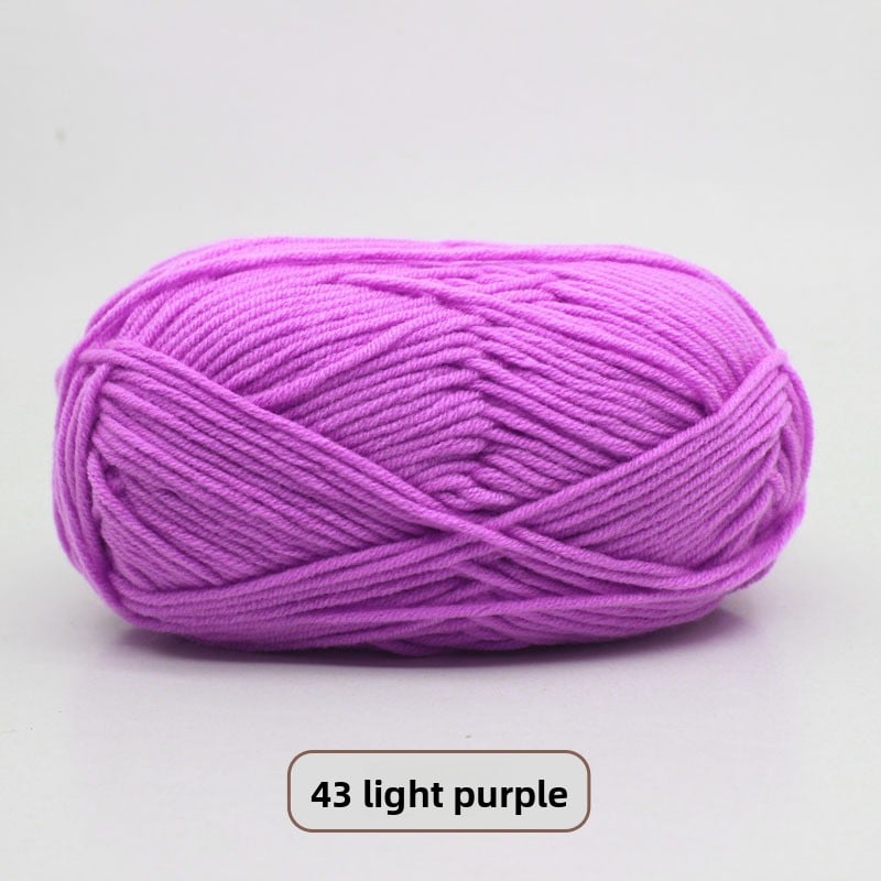 Five-Strand Milk Cotton Yarn for Knitting and DIY Crafts